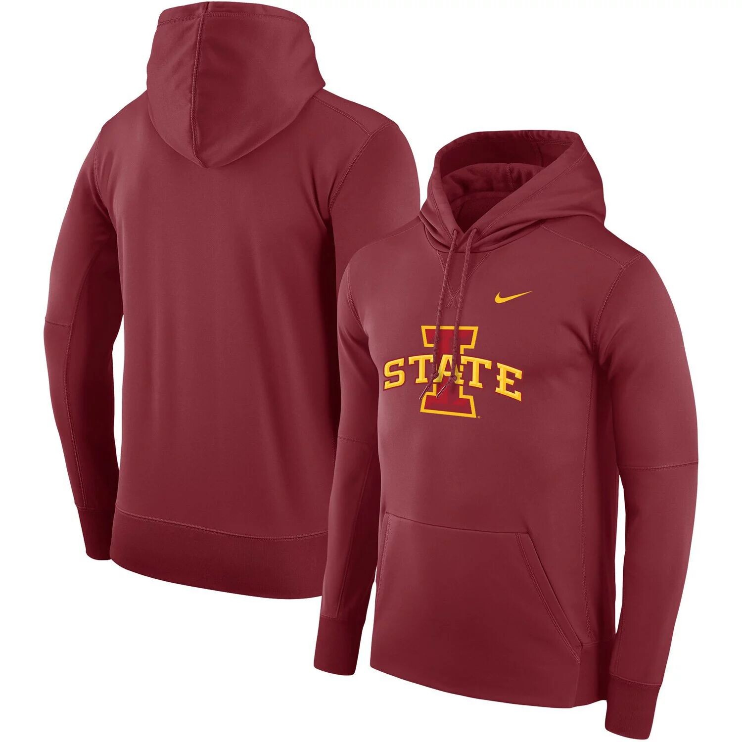

Мужской пуловер с капюшоном Cardinal Iowa State Cyclones Performance Nike