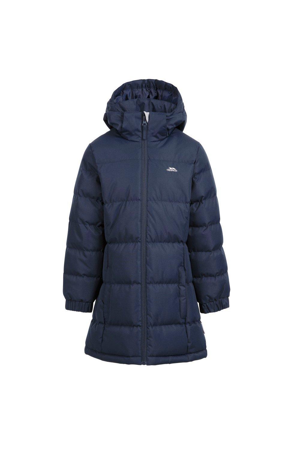 Стеганое пальто Tiffy Trespass, темно-синий куртка утепленная для девочек demix бежевый