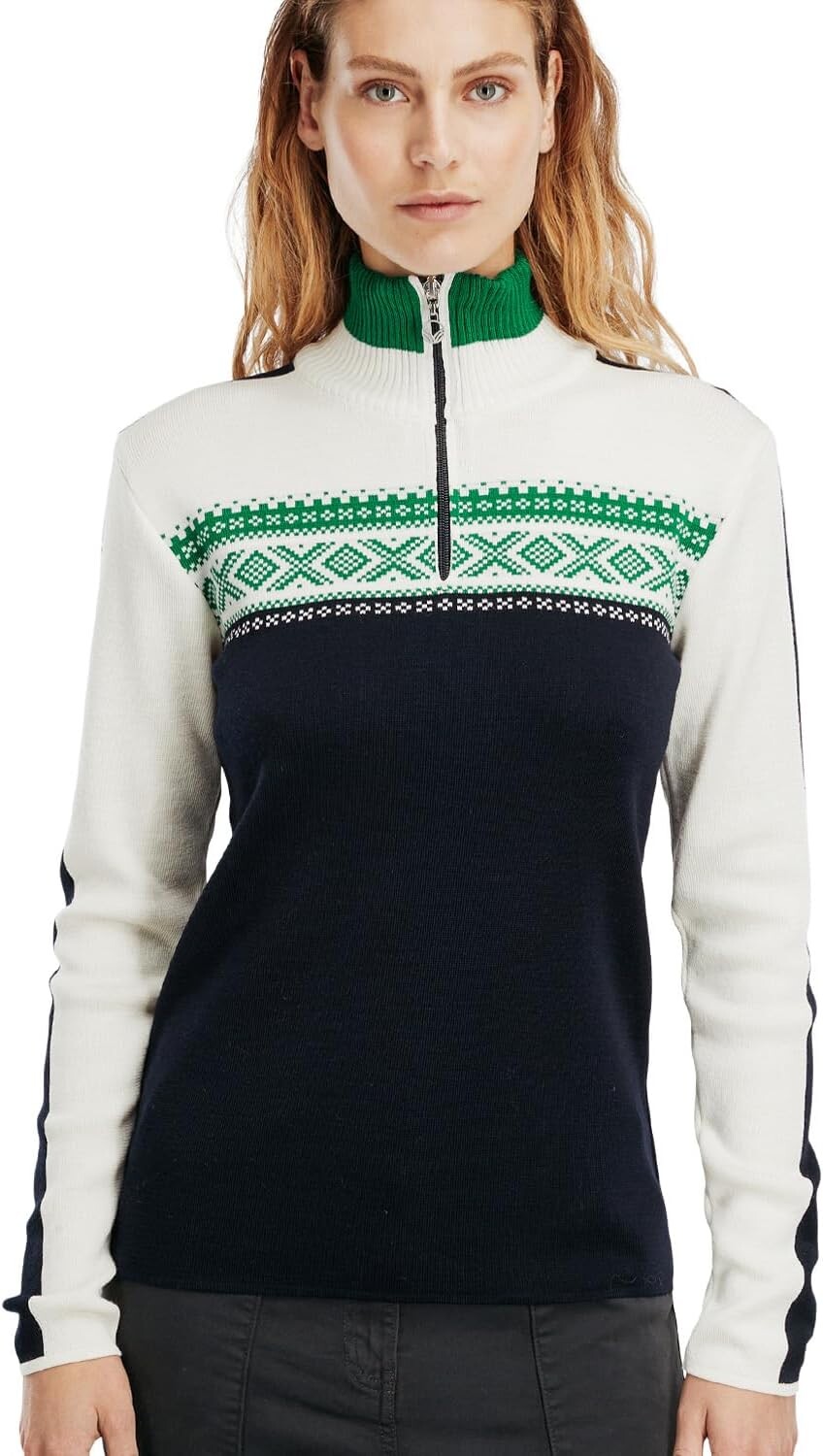 

Дюстингенский свитер Dale of Norway, цвет Navy/Off-White/Bright Green