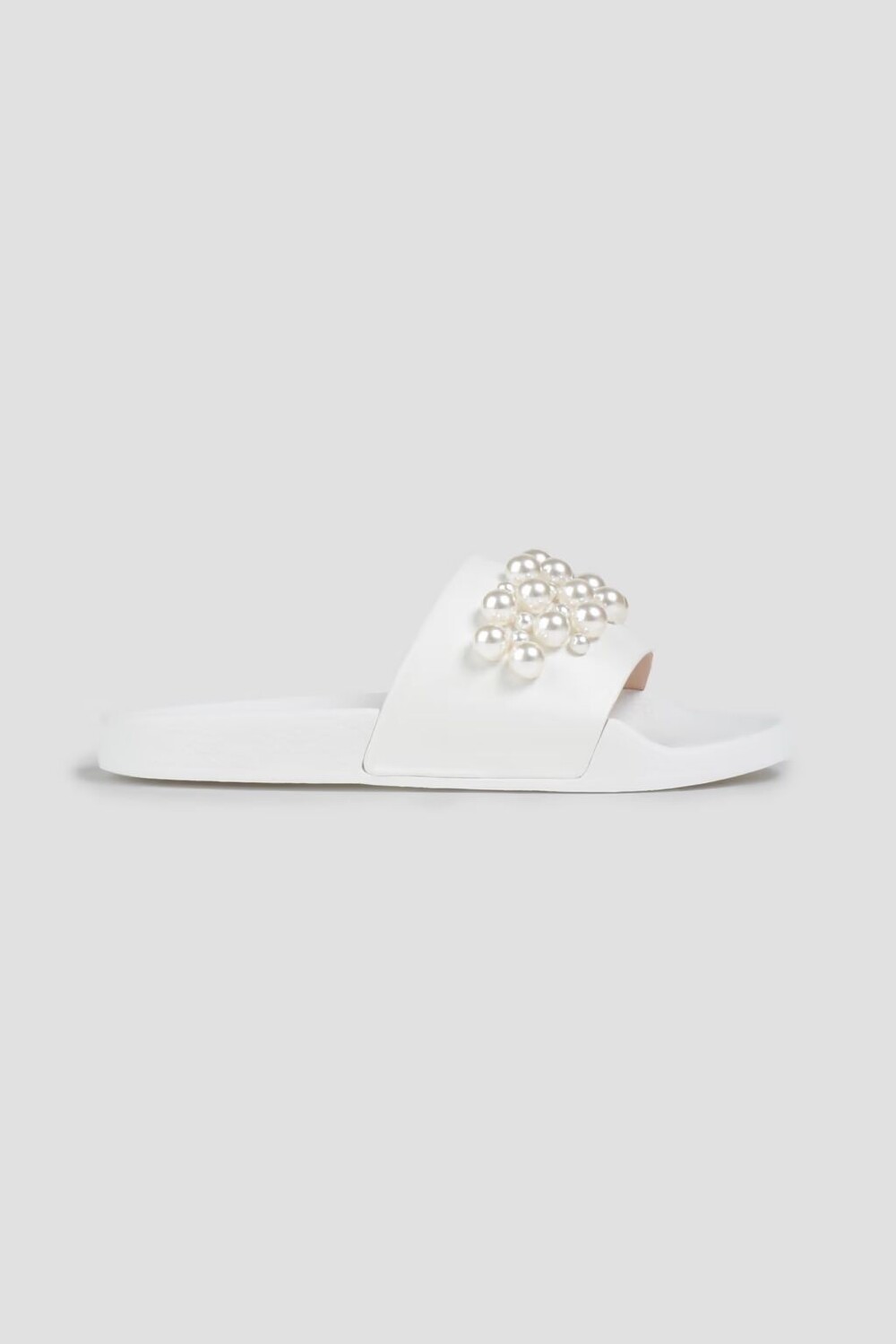 

Шлепанцы Goldie из искусственной кожи с жемчугом Stuart Weitzman, белый