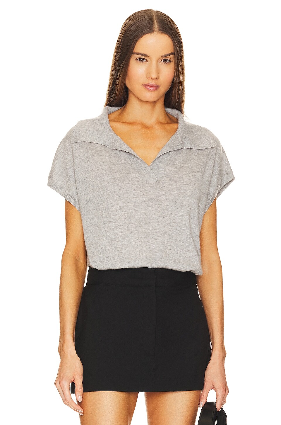

Поло AEXAE V-Neck, серый