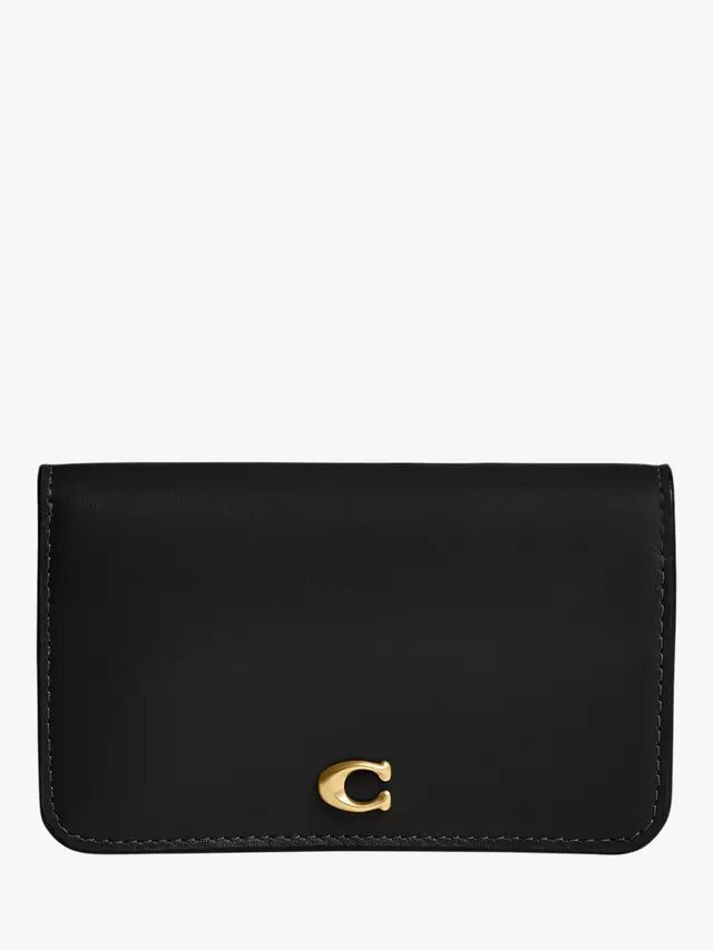 

Картхолдер Coach Essential Leather Slim, черный