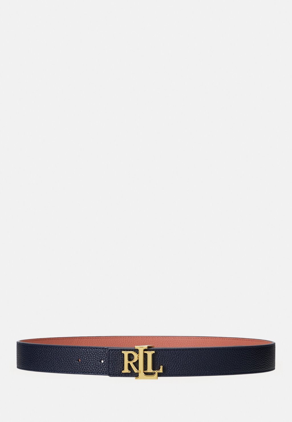 

Ремень Belt Medium Lauren Ralph Lauren, цвет refined navy/pink mahogany