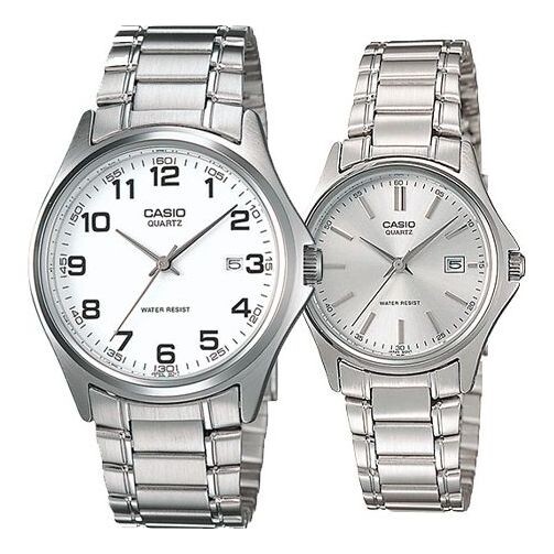 

Часы CASIO STANDARD&ENTICER Series Classic Vintage Fashion Small Round Couple White/Silver Analog, белый