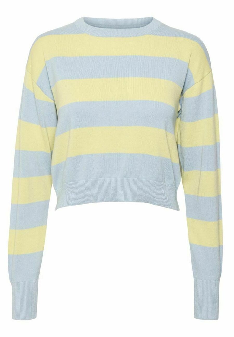 

Свитшот Noisy May CROP KNIT NOOS, цвет cerulean