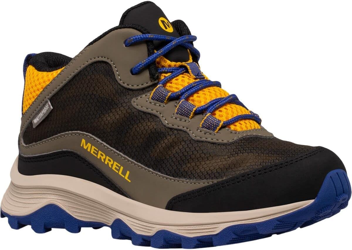 

Походная обувь водонепроницаемая Moab Speed Mid Waterproof Merrell, цвет Cobalt/Gold