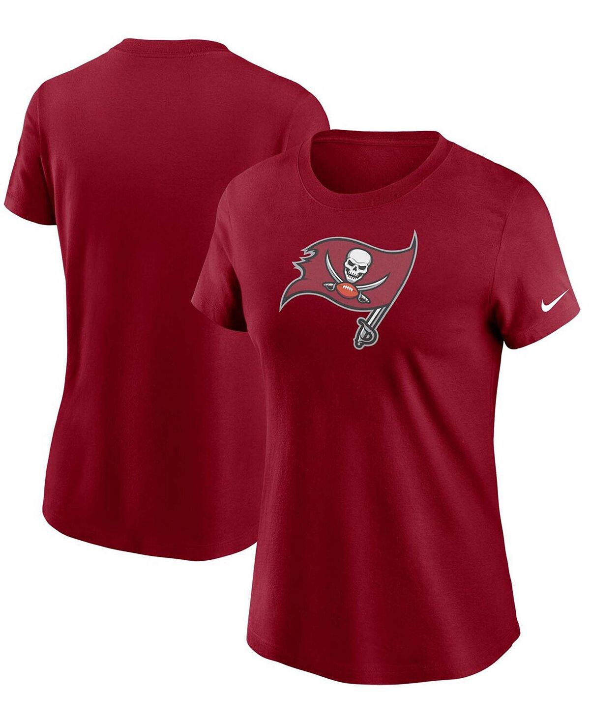 

Женская футболка с логотипом Tampa Bay Buccaneers Essential Nike, красный
