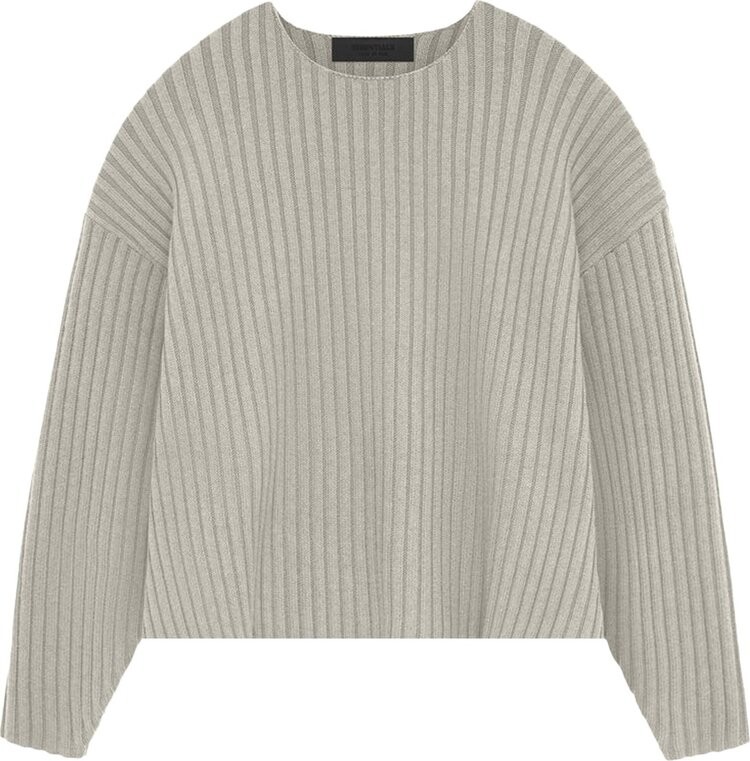 

Свитер Fear of God Essentials Raw neck 'Seal', серый
