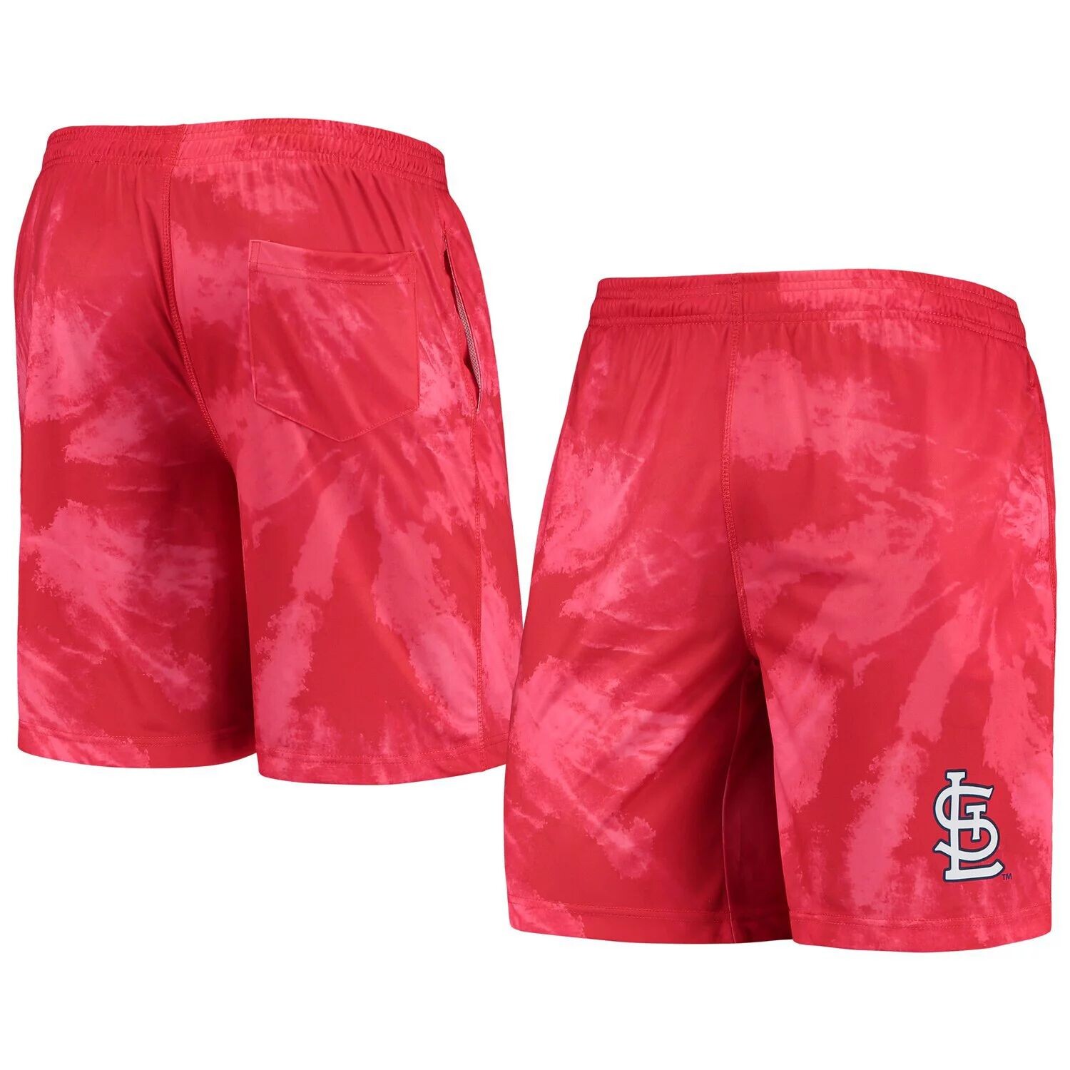 

Мужские тренировочные шорты с принтом тай-дай FOCO Red St. Louis Cardinals