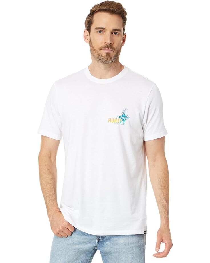 

Футболка Hurley Rip Short Sleeve Tee, белый