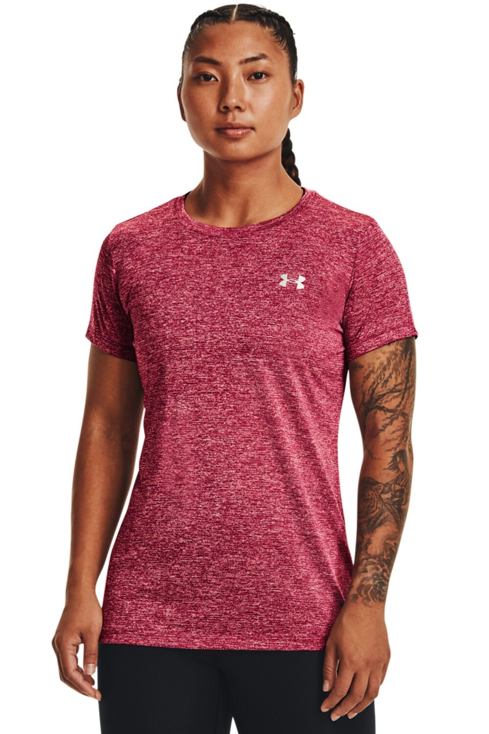 

Темно-розовая футболка Tech Twist Under Armour, розовый