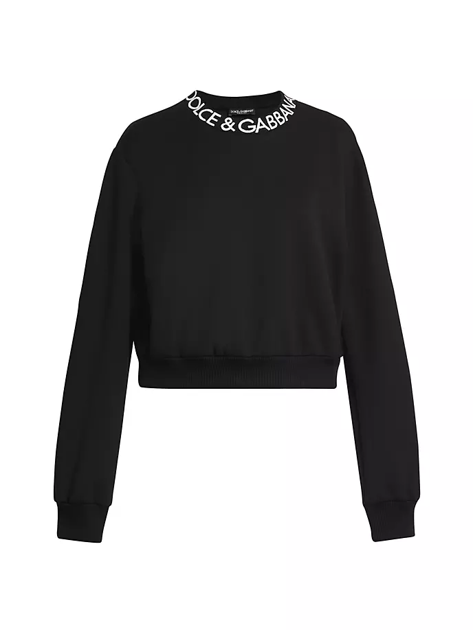 

Свитер с круглым вырезом и логотипом DG Dolce&Gabbana, цвет nero