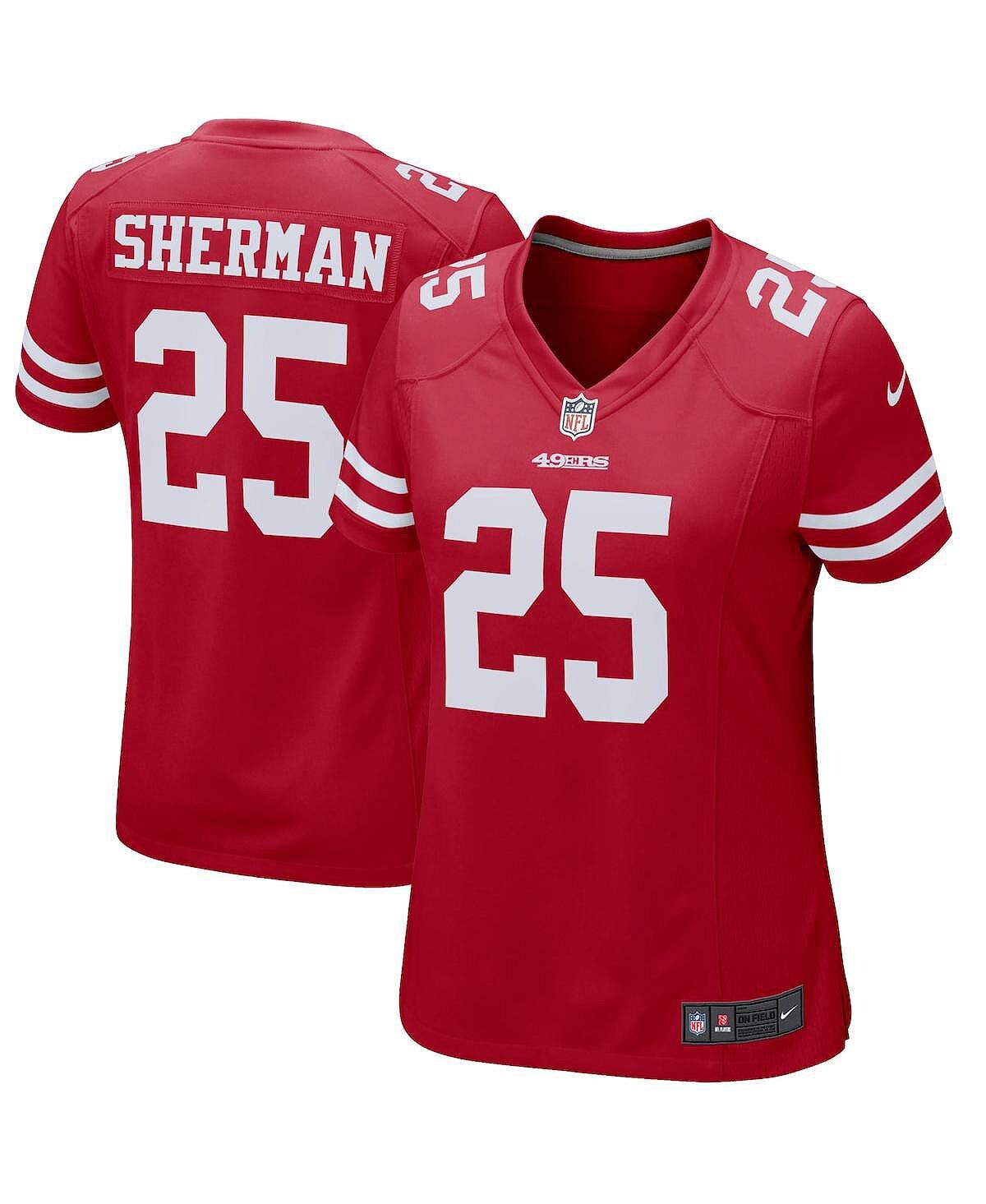 

Женское джерси Richard Sherman Scarlet San Francisco 49ers Game Player Nike