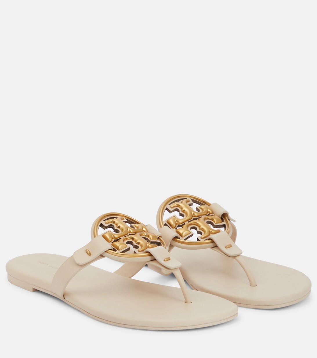 

Сандалии Miller с кожаными ремешками Tory Burch, нейтральный