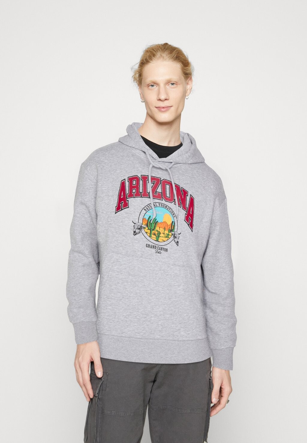 

Толстовка JORBRADLEY MITCH HOOd Jack & Jones, светло-серый меланж