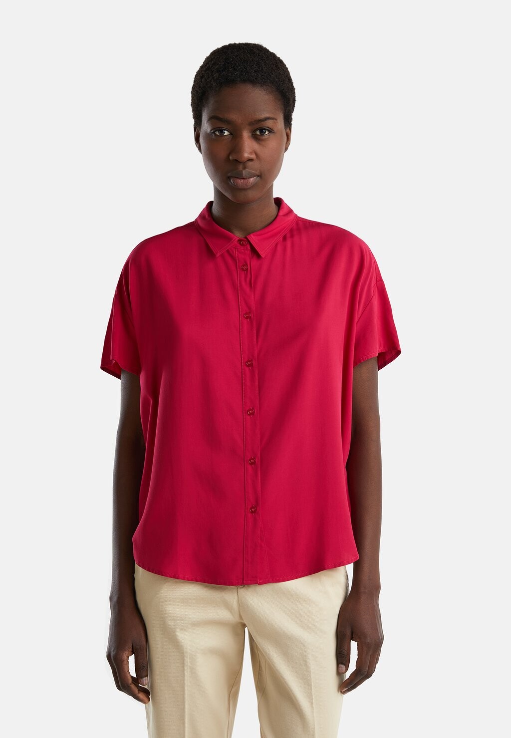 

Рубашка United Colors of Benetton, красный