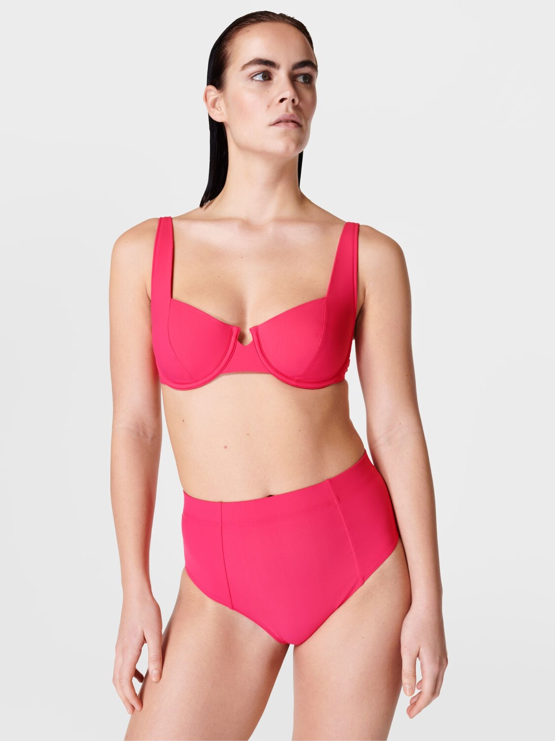 

Трусики бикини Xtra Life с высокой талией Sweaty Betty Brook, светящийся розовый
