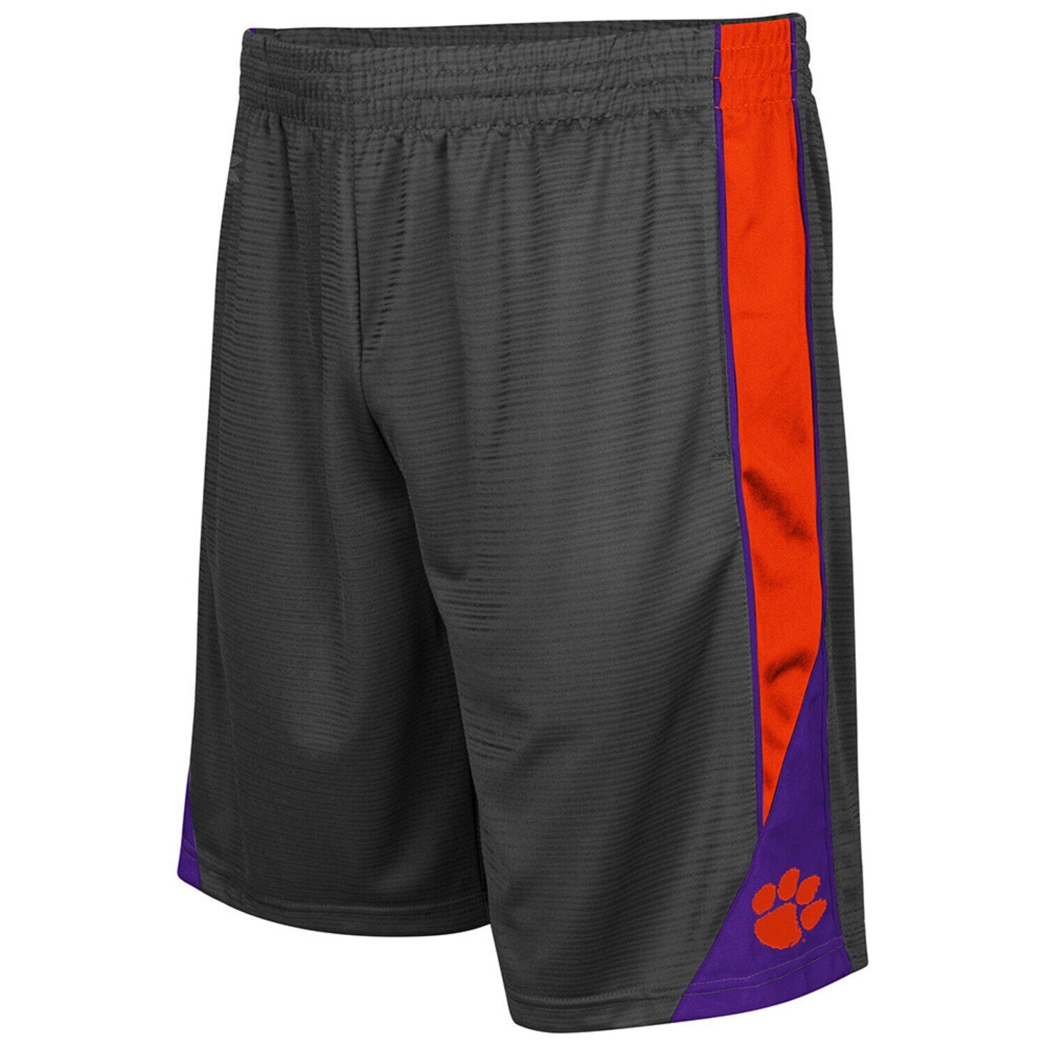 

Мужские темно-серые шорты Clemson Tigers Turnover Colosseum