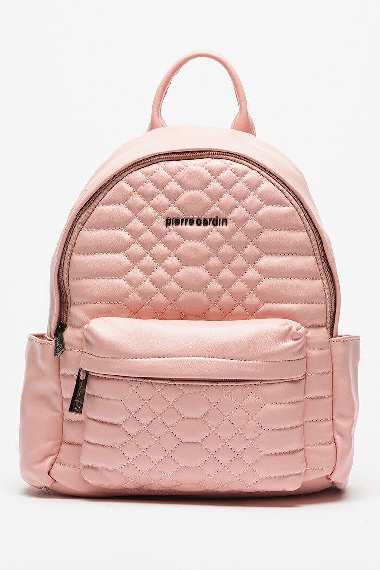 

Рюкзак из экокожи с карманом на молнии Pierre Cardin, розовый