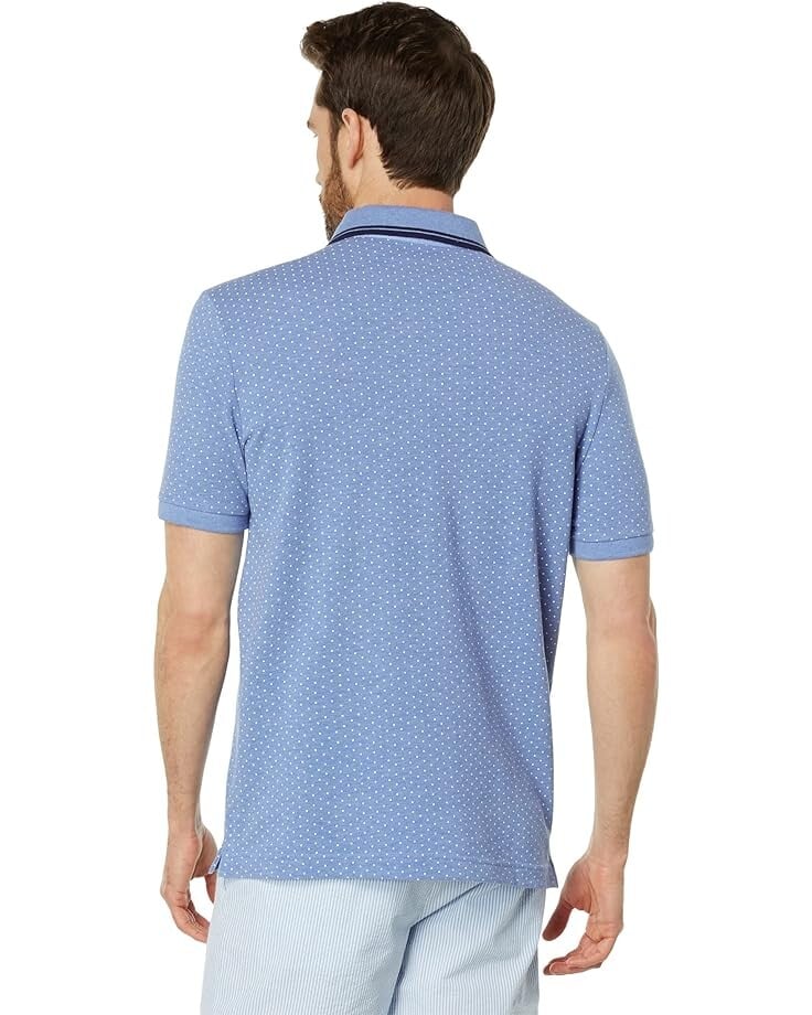 

Поло U.S. POLO ASSN. Short Sleeve Pindot Polo, цвет Palace Blue Heather