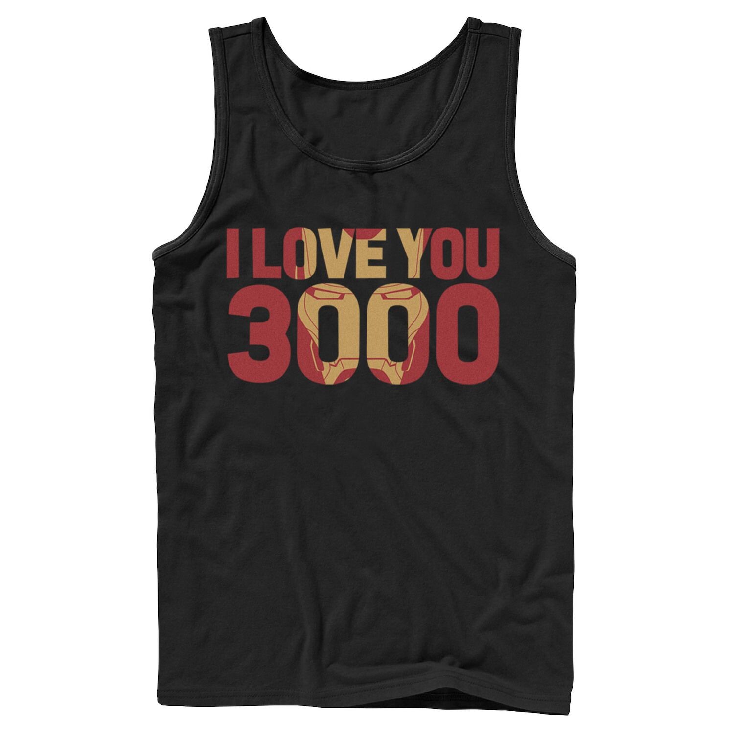 

Мужская майка с надписью «Marvel Avengers Endgame Iron Man I Love You 3000»