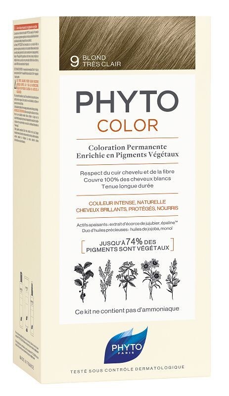 

Краска для волос Phyto Color 9 Bardzo Jasny Blond, 1 шт