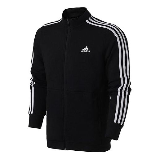 Куртка adidas Cm Tt Ft 3s Sports Stylish Knit Stand Collar Jacket Black, черный