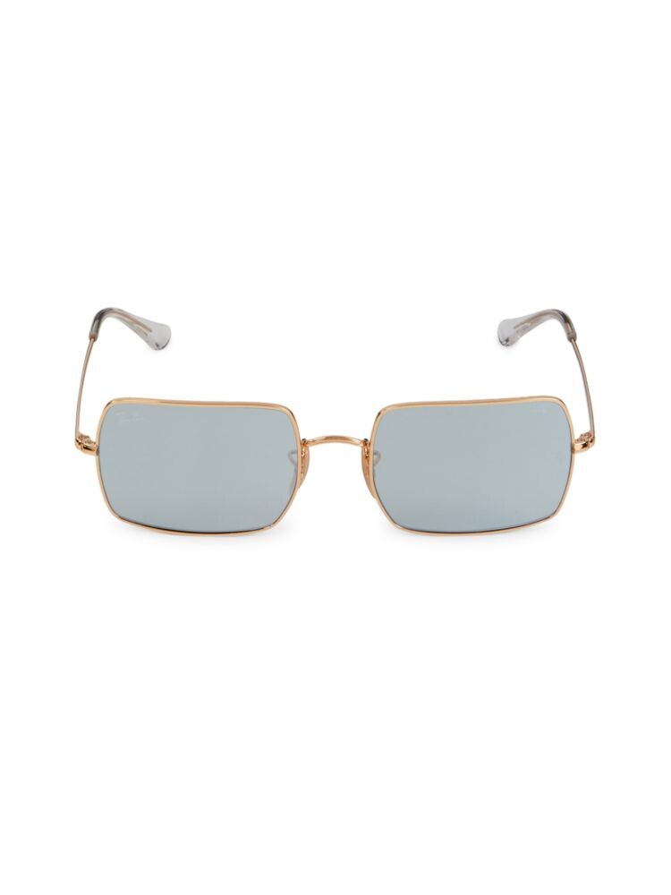 

Прямоугольные солнцезащитные очки 54MM Ray-Ban, золото