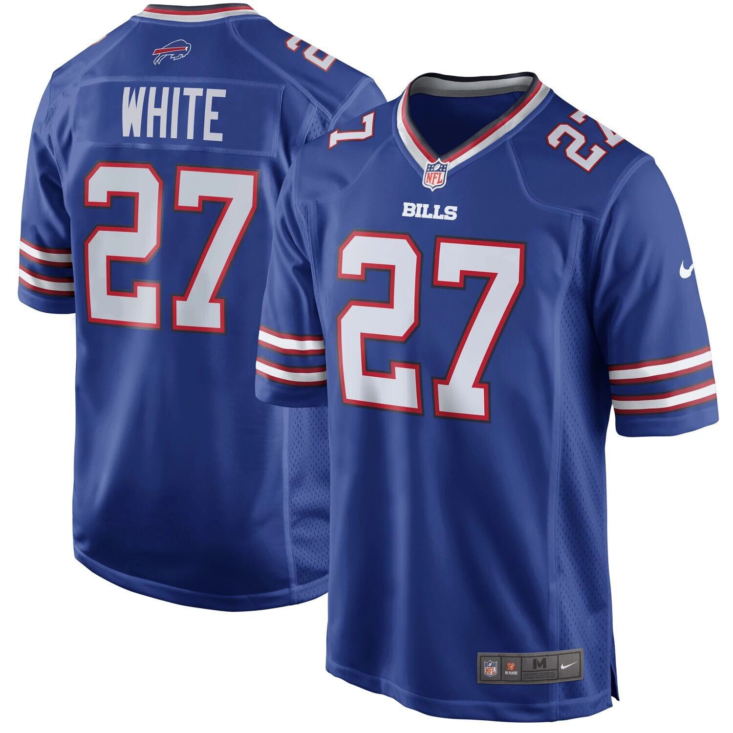 

Мужское белое джерси Tre'Davious Royal Buffalo Bills Game Player Nike, Белый