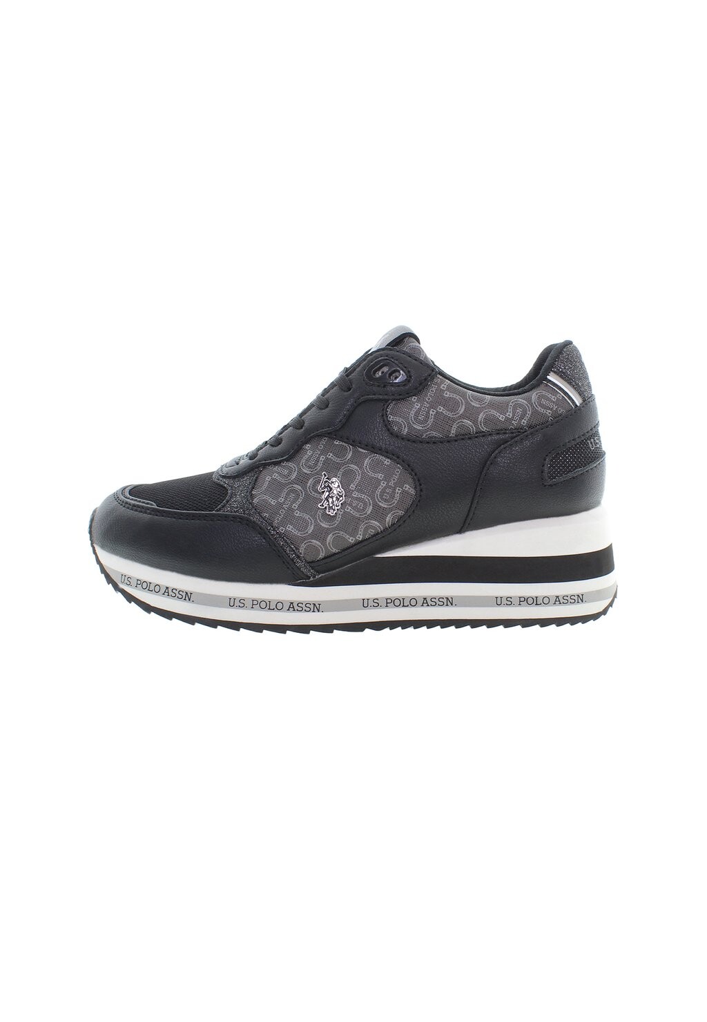 

Низкие кроссовки Sylvi007 Print U.S. Polo Assn., черный