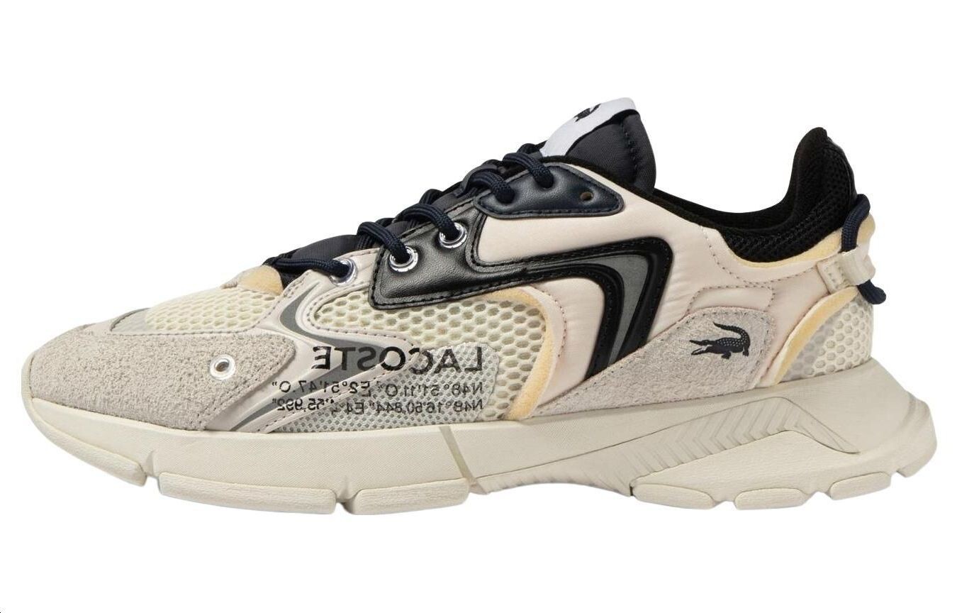 

Кроссовки LACOSTE Logo-print Panelled Sneakers, серый