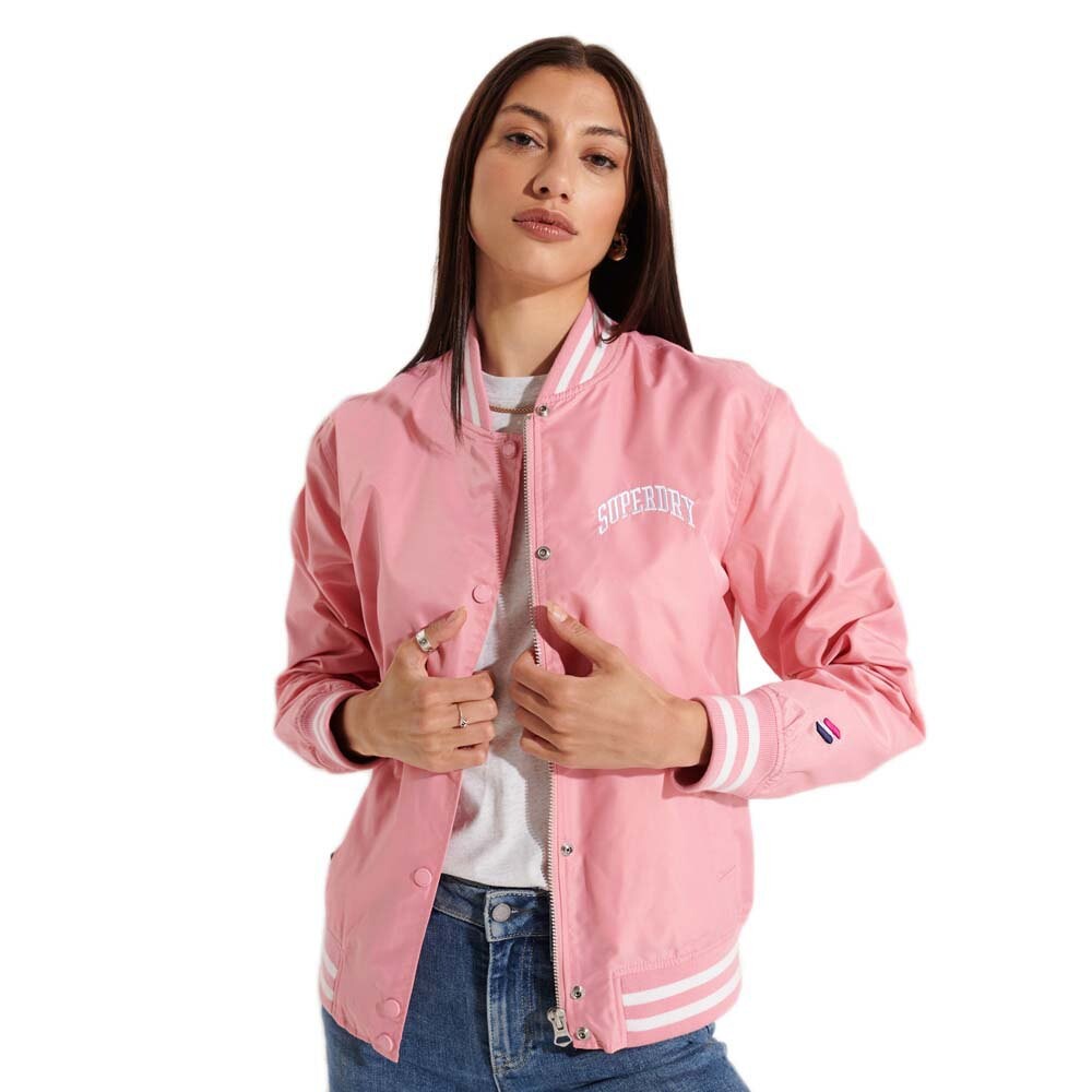 

Куртка Superdry Classic Varsity Baseball, розовый