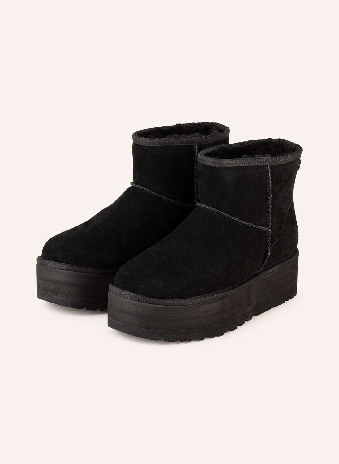 

Угги UGG classic mini platform, черный