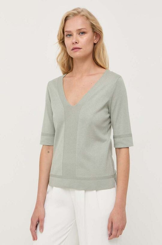 

Шелковый свитер Max Mara Leisure, зеленый