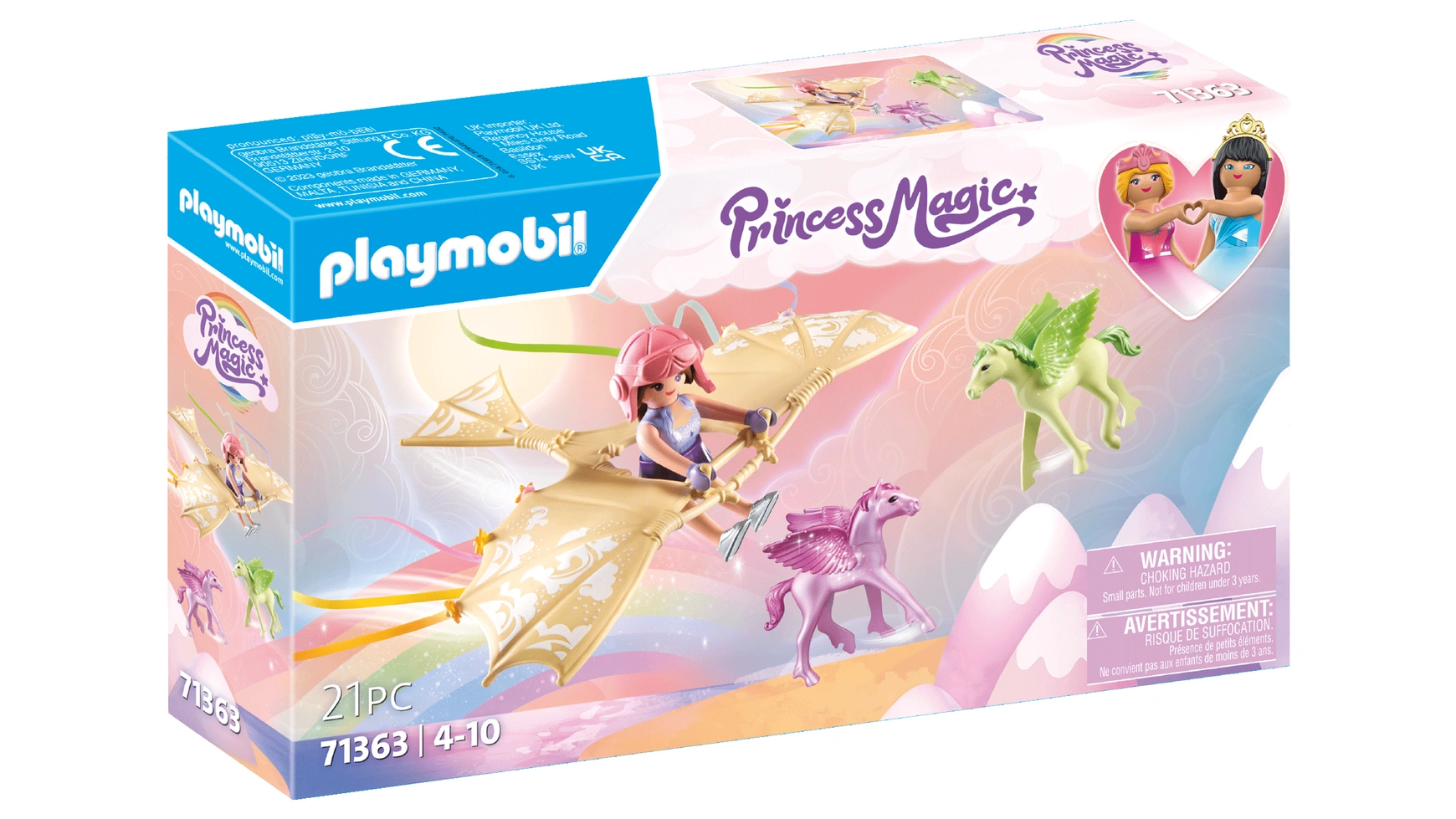 Волшебная принцесса небесная экскурсия с жеребенком пегасом Playmobil волшебная принцесса русалка с меняющим цвет осьминогом playmobil