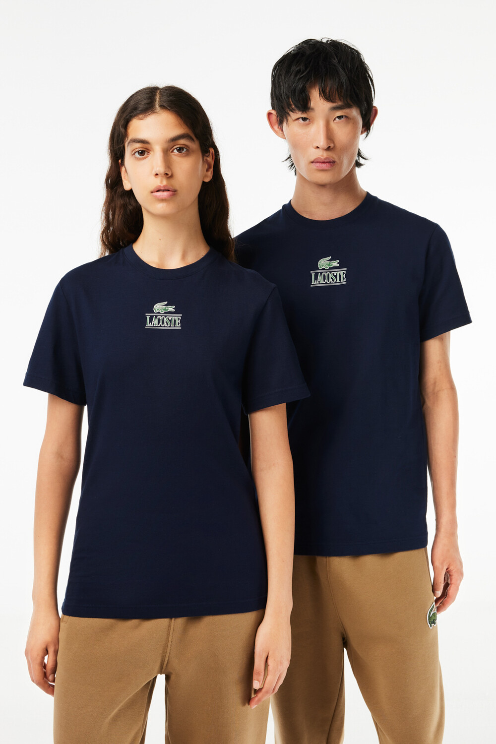 

Футболка темно-синего цвета-166 для унисекс Lacoste, темно-синий