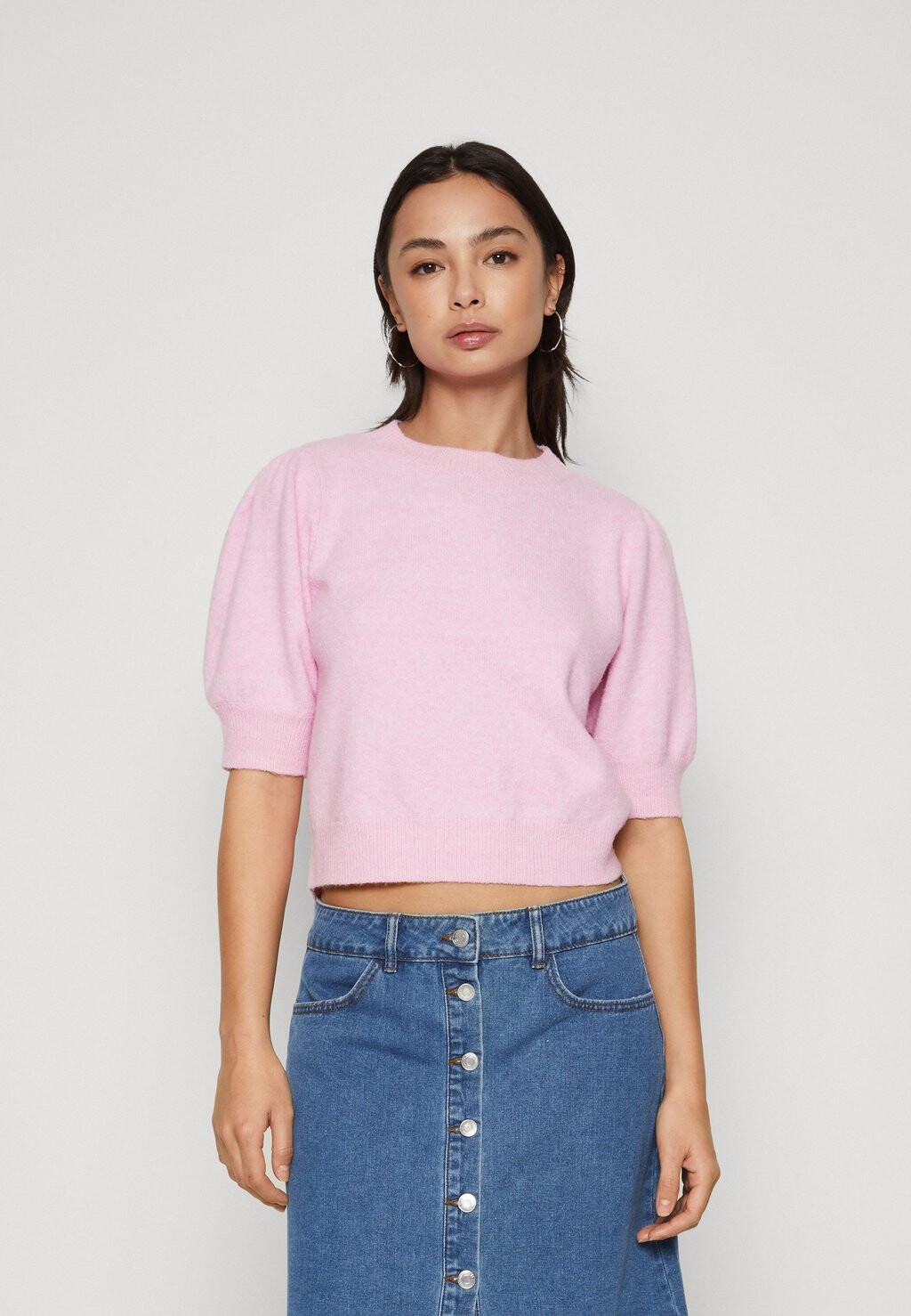 

Футболка базовая VMDOFFY O NECK Vero Moda Petite, цвет bonbon melange