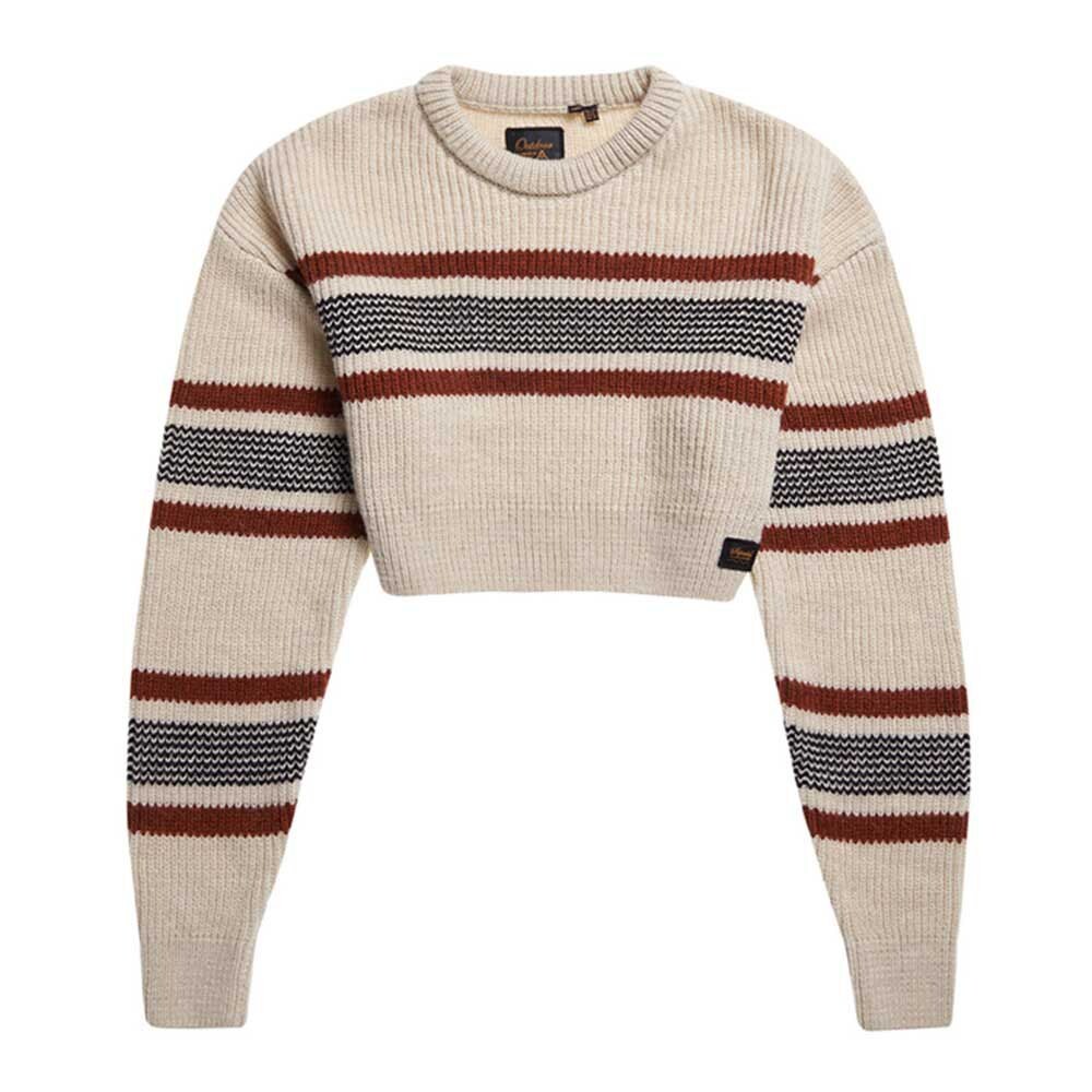 

Свитер Superdry Cropped Classic Crew, серый