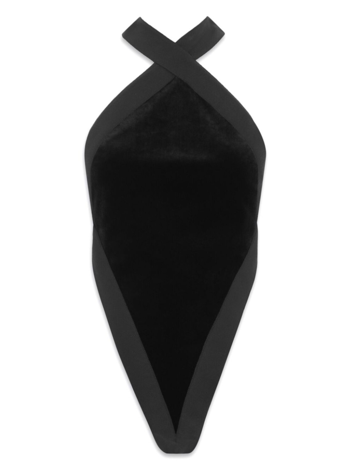 Saint Laurent шелковое боди без рукавов, черный