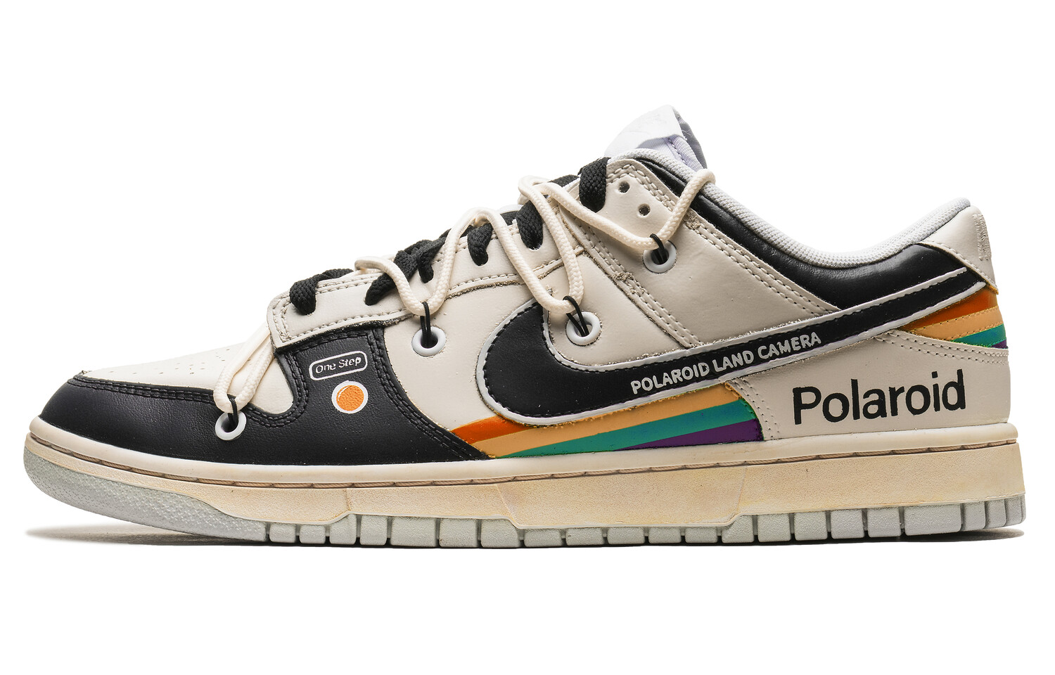 

Кроссовки Nike Dunk Skateboarding Shoes Men Low-top Black/m, черный/бежевый