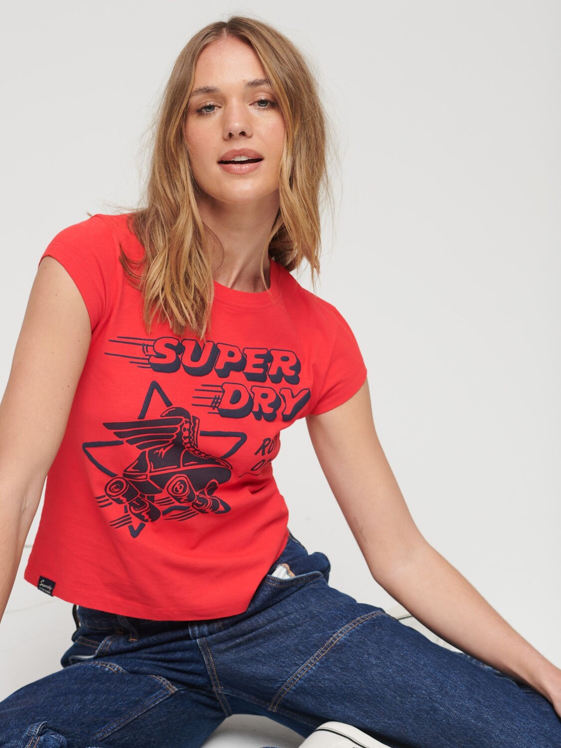

Футболка Superdry Roller Disco, цвет Soda Pop Red