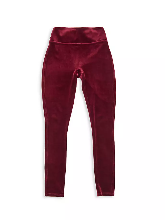 

Бархатные леггинсы для маленьких девочек и девочек Spanx, цвет burgundy