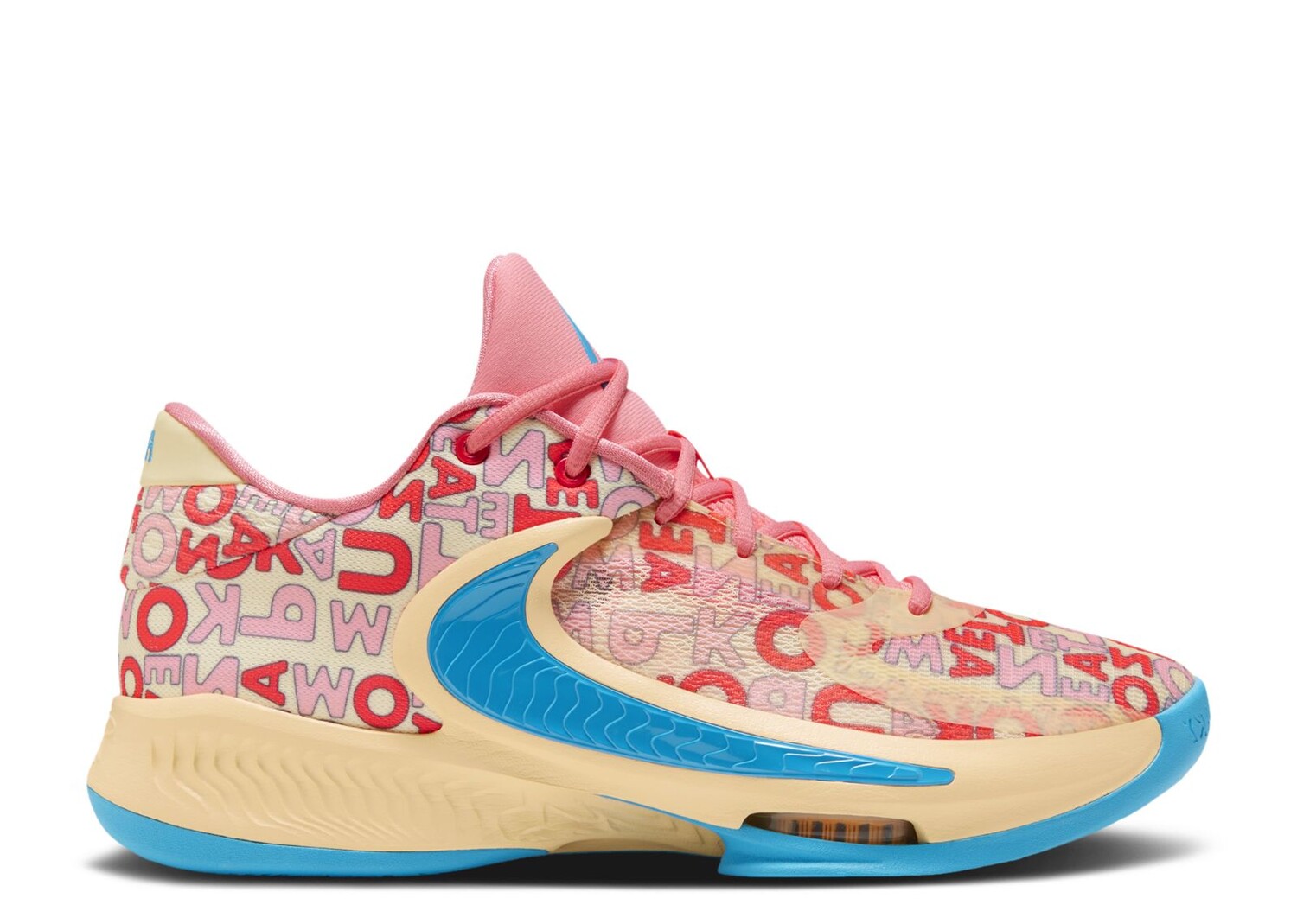 

Кроссовки Nike Zoom Freak 4 Ep 'Letter Bros - Coral', розовый