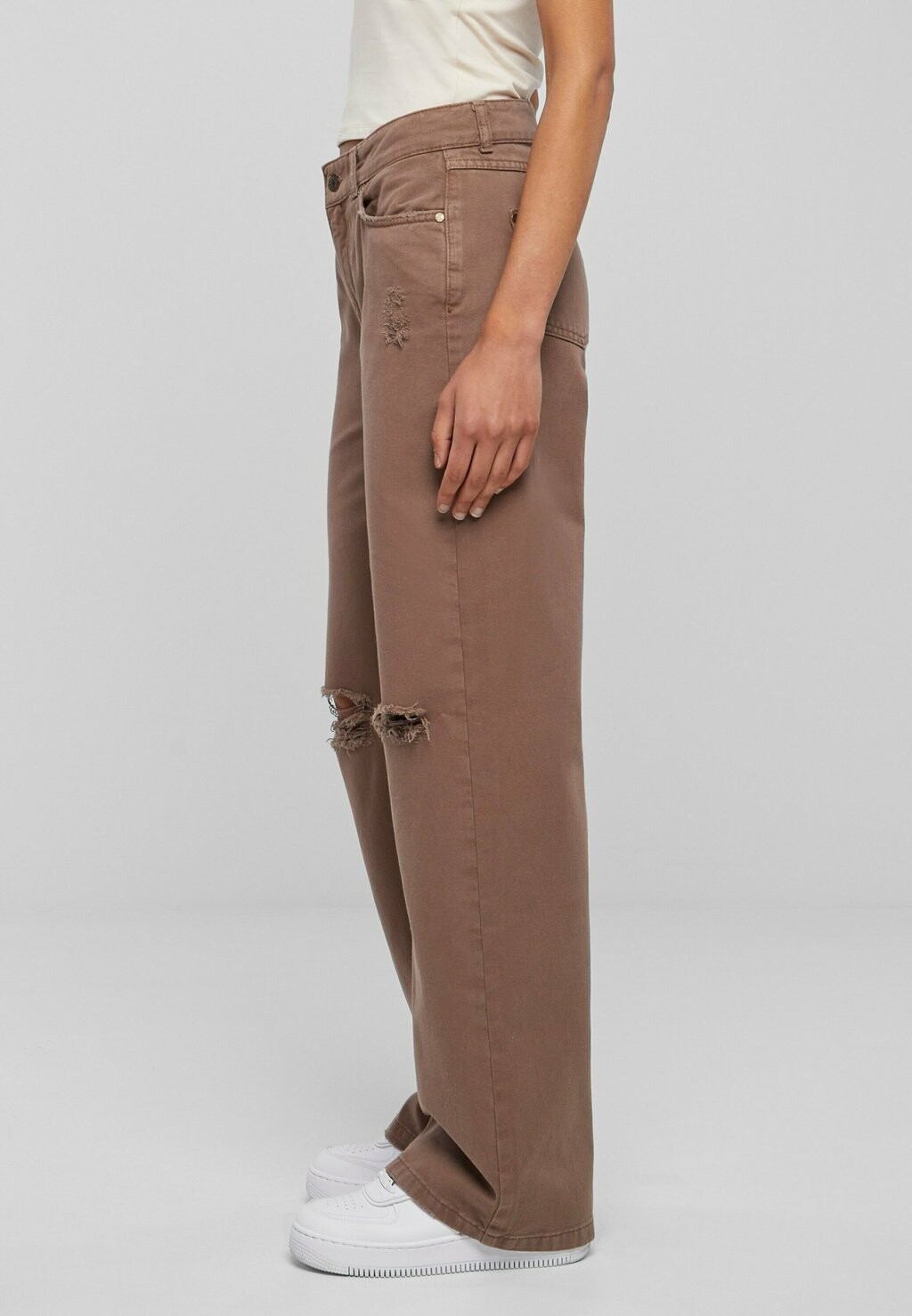 

Брюки Small Signature Extra Wide Karl Kani, темно-коричневые