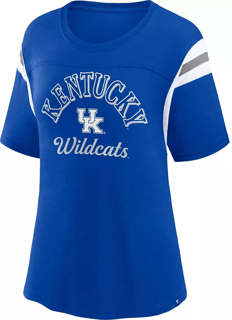 

Синяя женская футболка NCAA Kentucky Wildcats BiBlend с цветными блоками