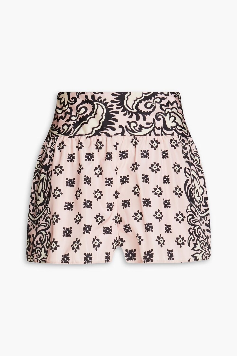 

Шорты ракушки со сборками и принтом Redvalentino, цвет Blush