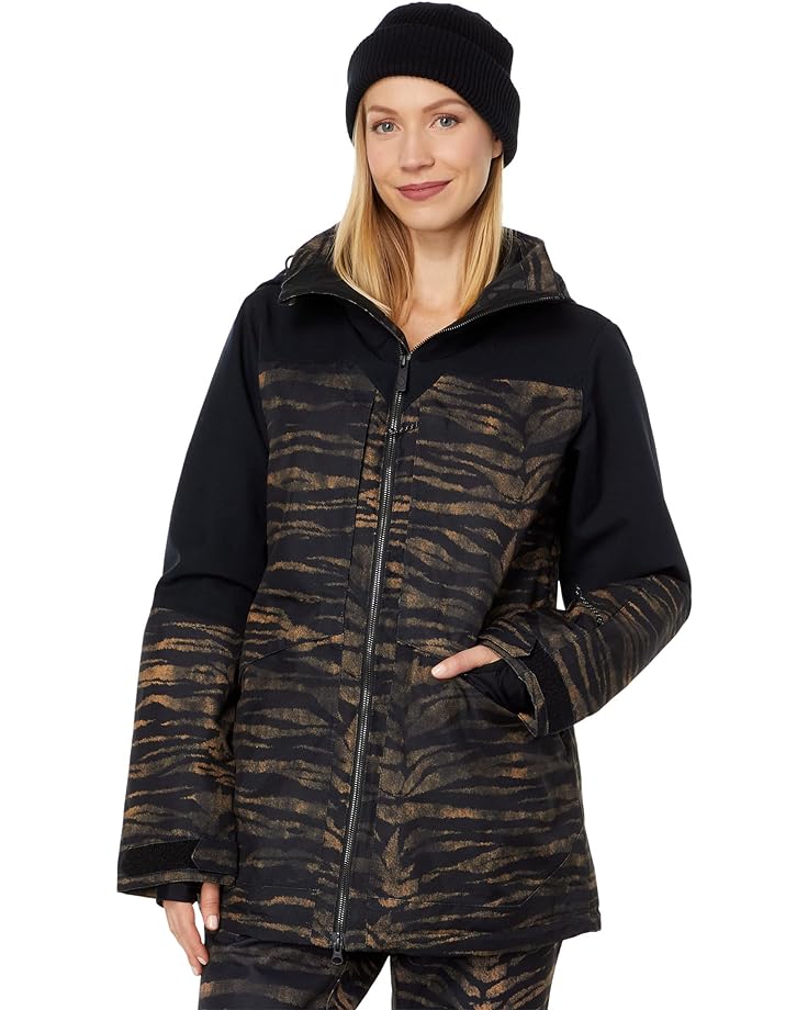 Куртка Volcom Snow Shelter 3-D Stretch, цвет Tiger Print 3d tiger print men s t shirts casual