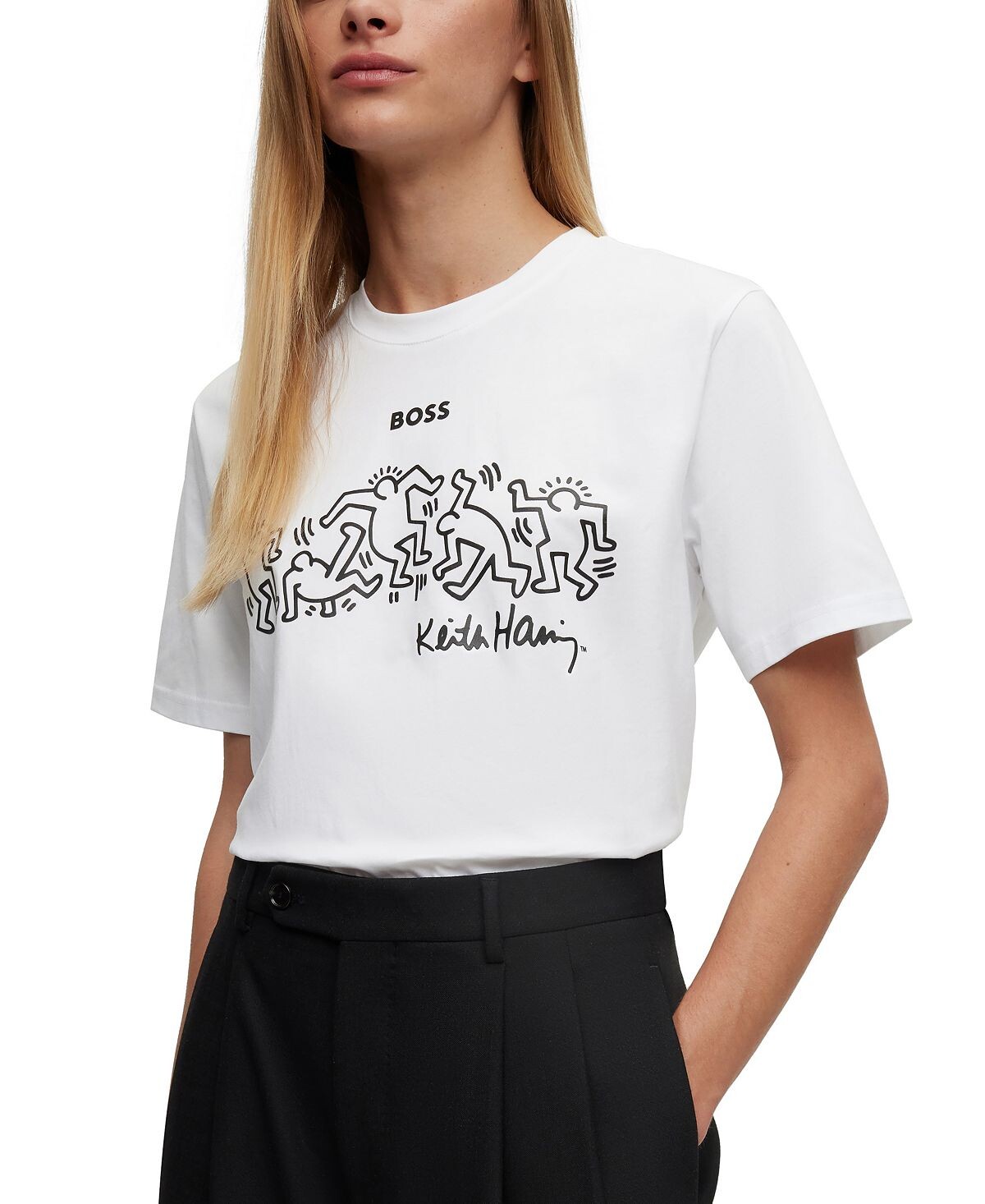 

Гендерно-нейтральная футболка BOSS X Keith Haring Hugo Boss