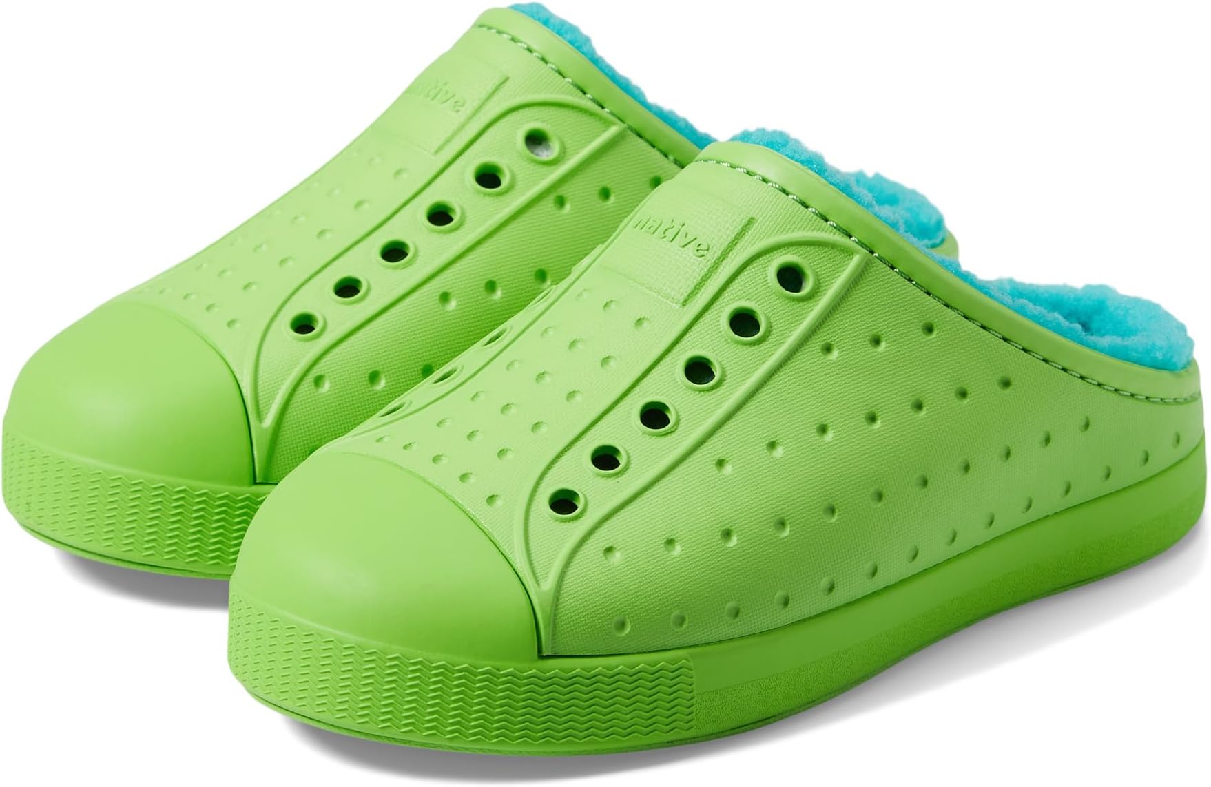 цена Кроссовки Jefferson Cozy Native Shoes Kids, цвет Snap Green/Snap Green/Maui Blue