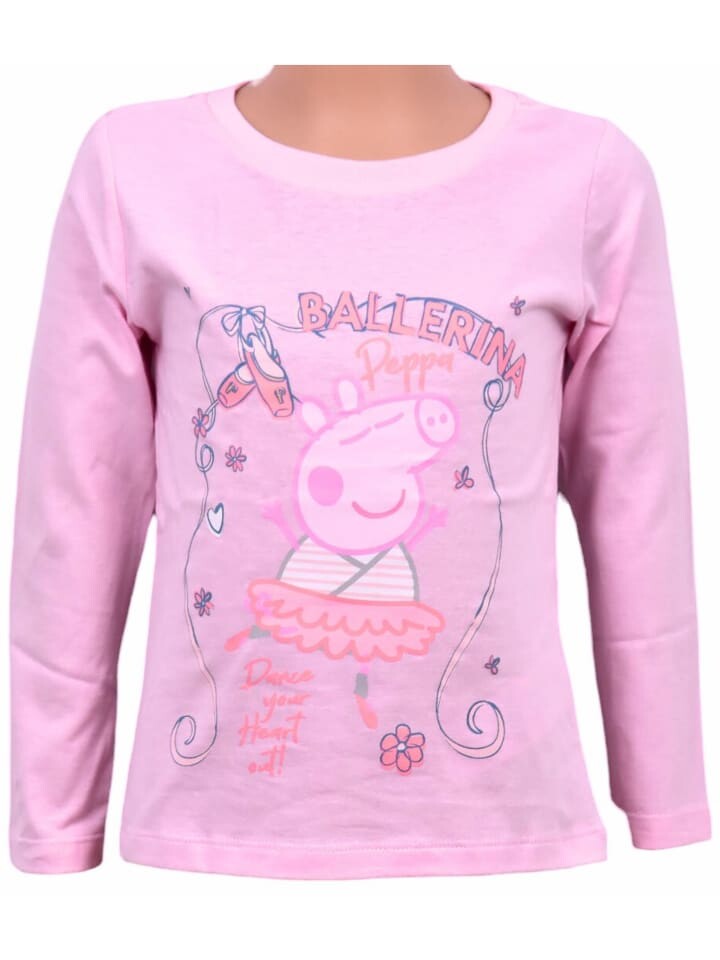

Рубашка с длинным рукавом Peppa Pig, розовый